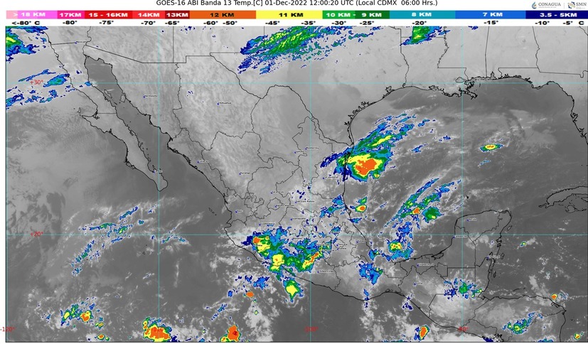 En 13 grados se detuvo la caída del termómetro en Sinaloa; el frente frío No 12 ya va de salida