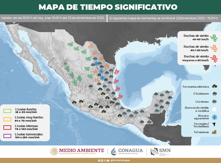 Guasave, Salvador Alvarado, Angostura y Navolato amanecen a 8 grados; el frente frío No 19 recorre el país