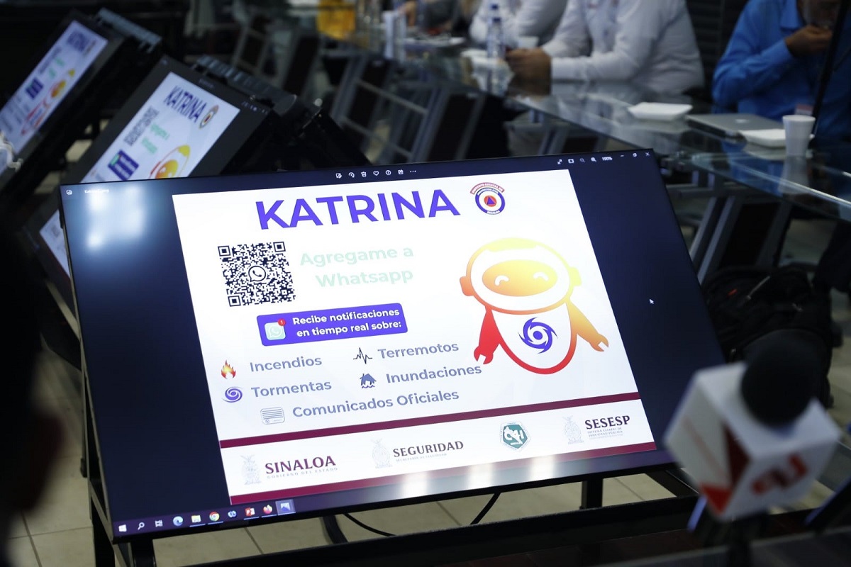 Conoce Katrina; el chatbot que envía alertas sobre fenómenos meteorológicos