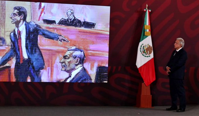 Con video en la ‘mañanera’, hacen recuento de los testimonios que se han revelado en el juicio de García Luna