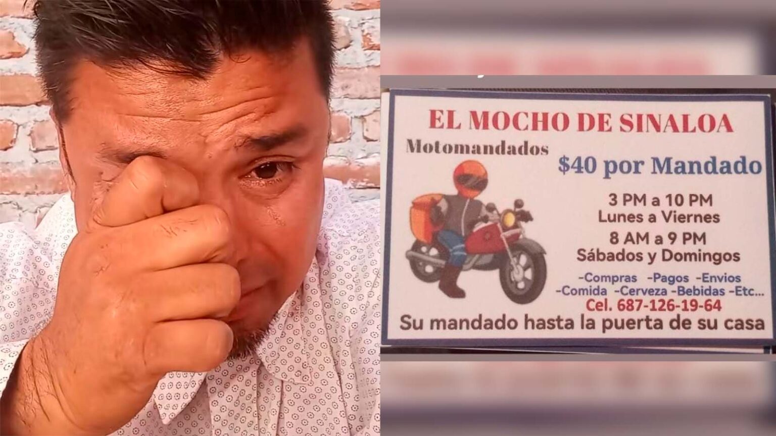 Con la  condición de que no se rinda; Sergio Mendívil le depositó los mil pesos con que estafaron a ‘El Mocho’