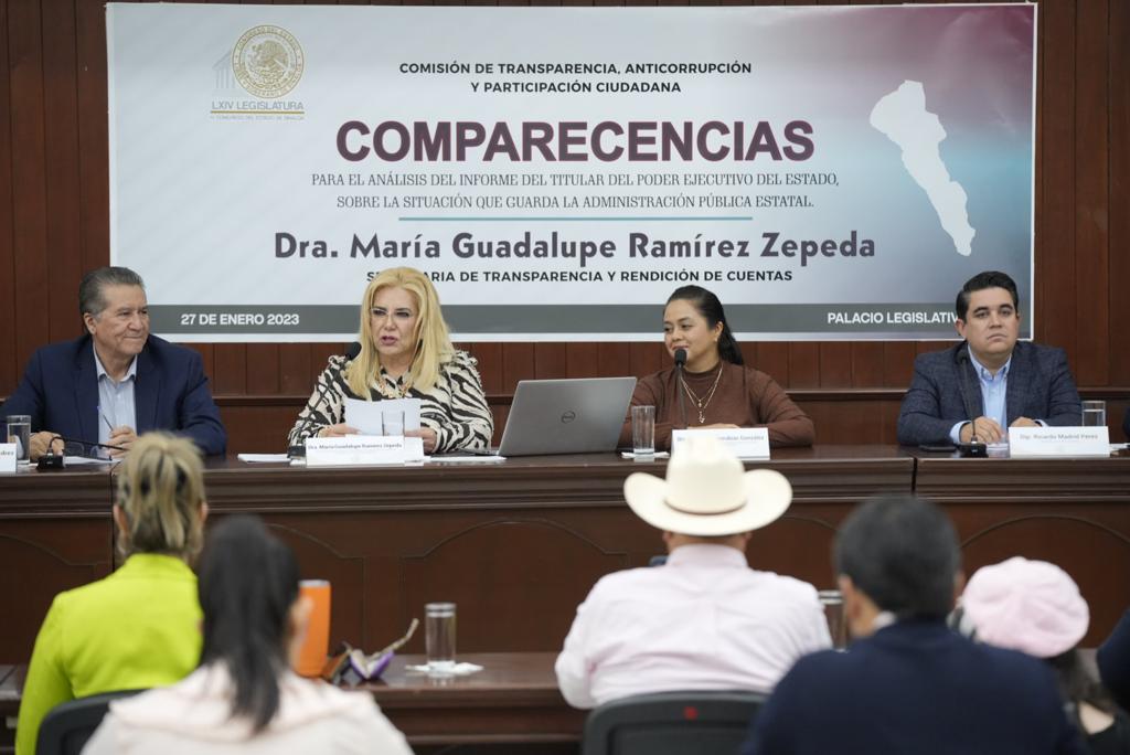 ‘Hemos avanzado en transparencia durante este primer año’; comparece María Guadalupe Ramírez