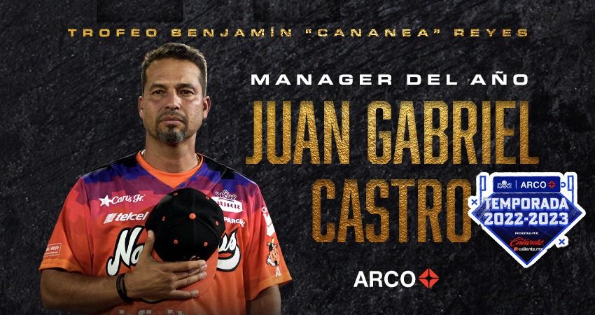 Juan Gabriel Castro mánager del año en la LMP