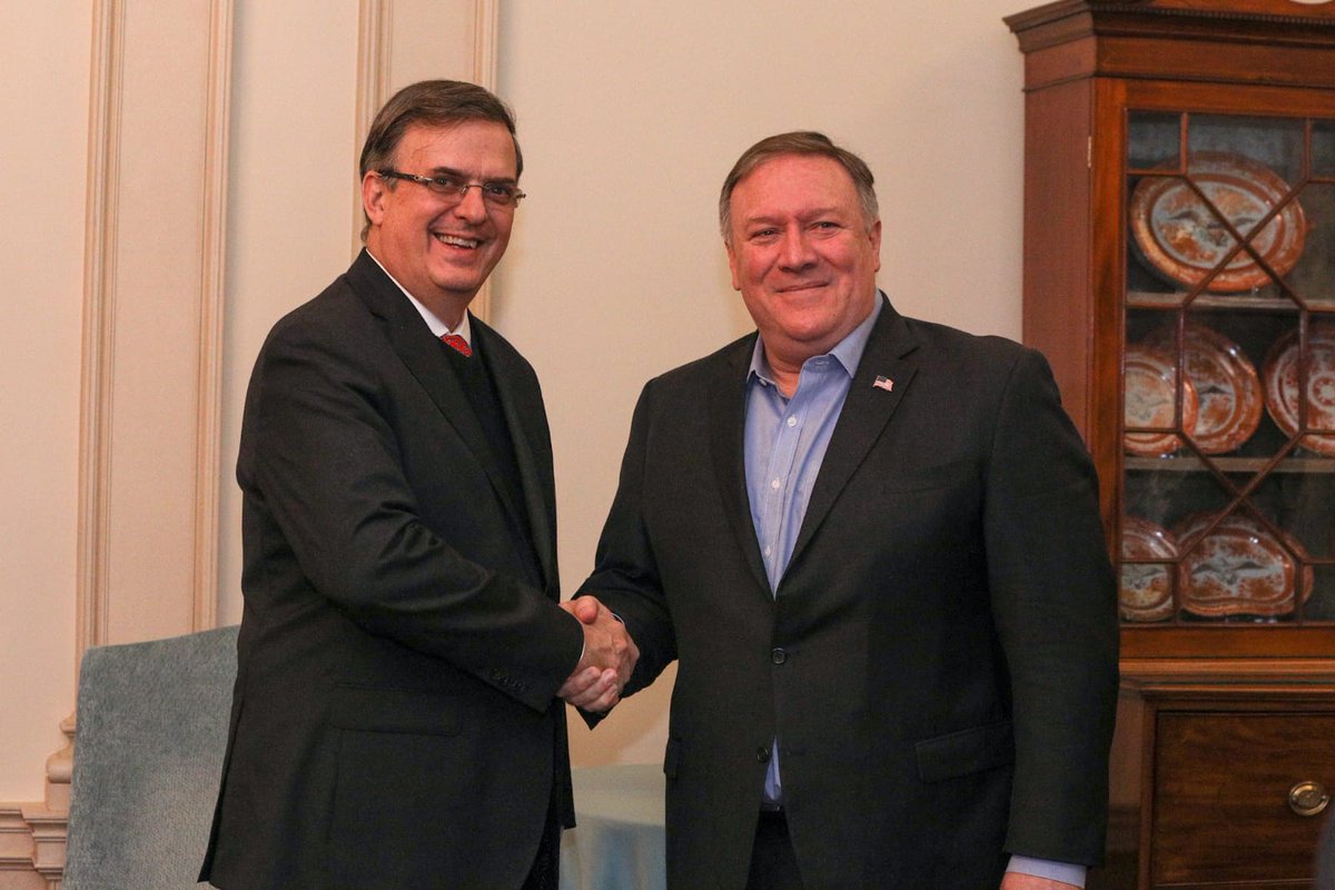 Defiende AMLO a Ebrard, tras declaraciones de Pompeo… ‘ya empezaron las campañas en EU’