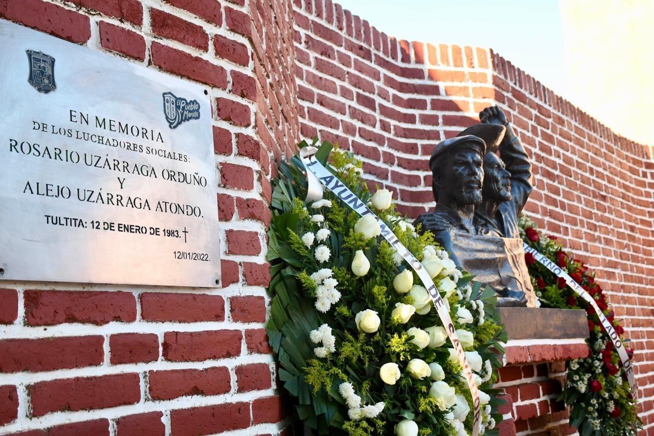 Rinden homenaje a los Uzárraga, luchadores sociales que dieron origen a la colonia 15 de Julio en Salvador Alvarado