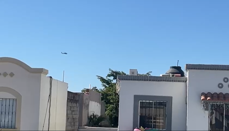(Video): Sobrevuela helicóptero en zona norte Culiacán y alrededores ‘cada 20 minutos’