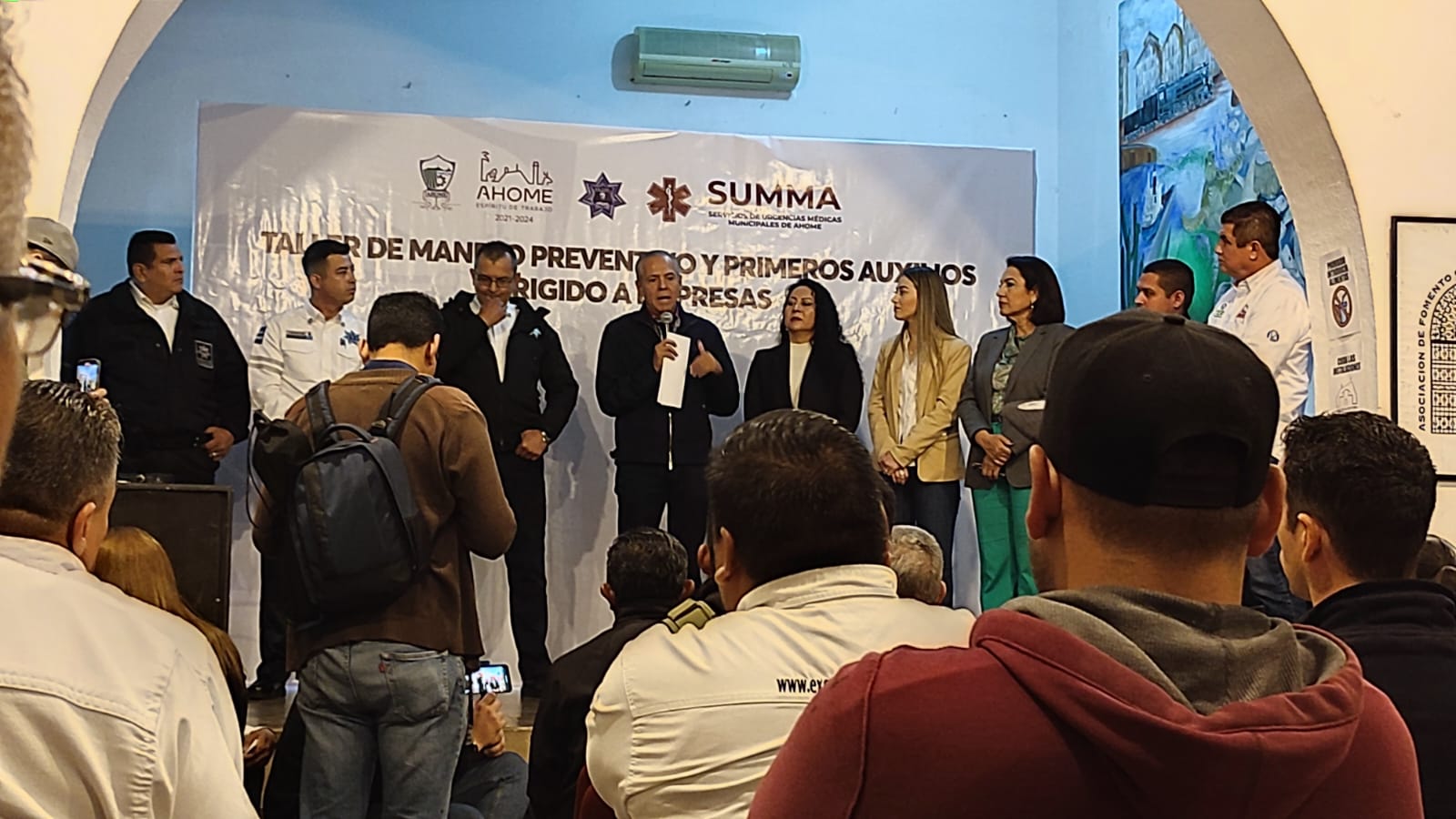 Tránsito municipal imparte taller de Manejo Preventivo y Primeros Auxilios a motociclistas y choferes de empresas