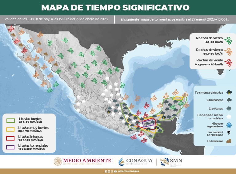 En 10 grados amanecen generalizadas las temperaturas en Sinaloa; durante el día se espera continúen los vientos