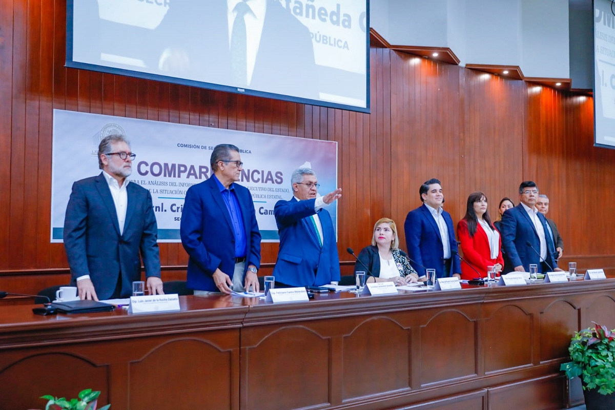 Rinde cuentas el secretario de Seguridad ante diputados de Sinaloa