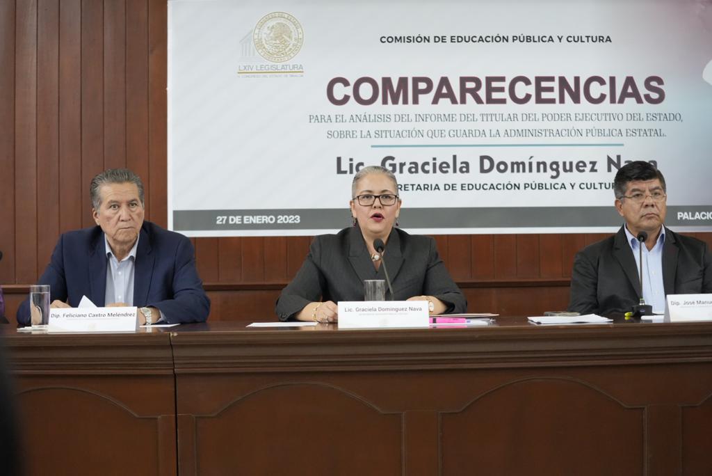 Comparecencia | Brindará SEPyC atención psicológica en 26 escuelas de Culiacán, Mocorito y Badiraguato, después de hechos delictivos