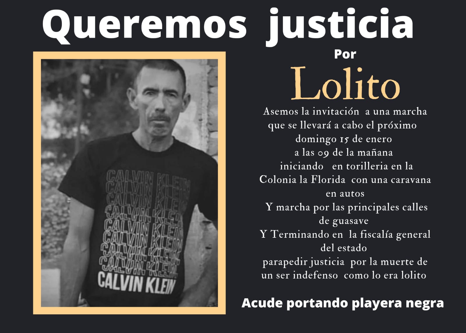¡Justicia para Lolito! Convocan a marcha tras el asesinato de un ser inocente en Guasave
