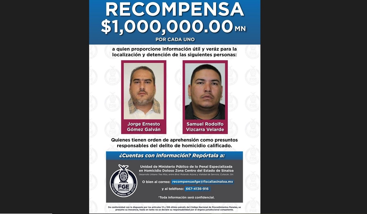 Pese a recompensa de 2 mdp por asesinos del periodista Luis Enrique, nadie se ha comunicado: Fiscal