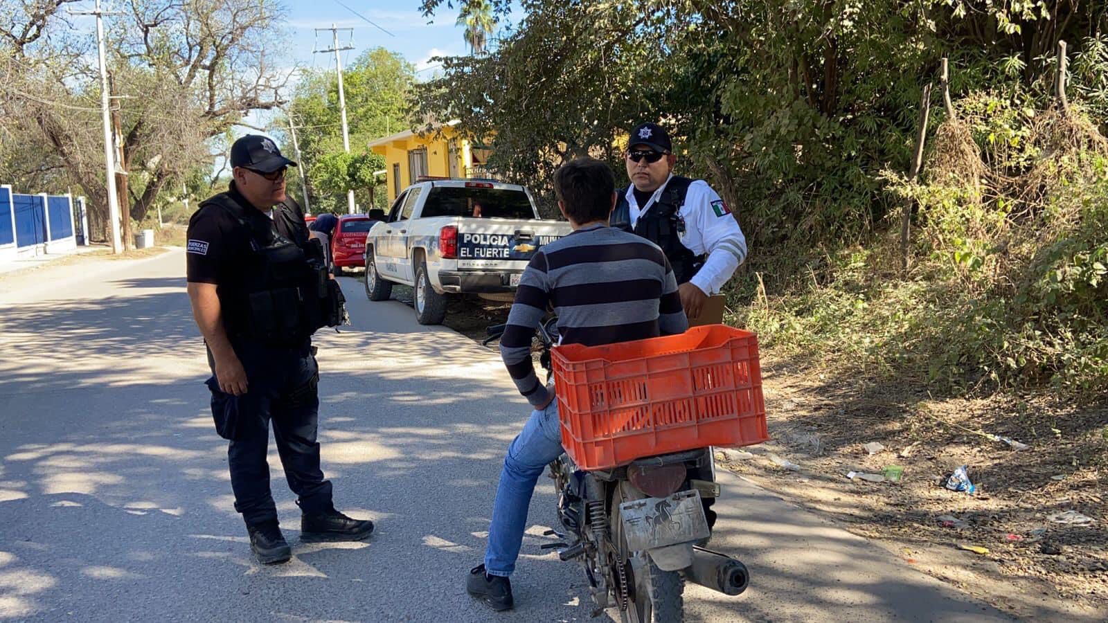 Al corralón 29 motos en El Fuerte, motociclistas no usaban el casco