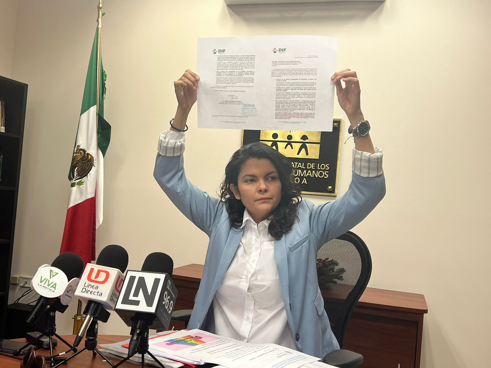 Almendra Negrete presenta denuncias contra Tiago Ventura ante la Conapred, CEDH, Morena e IEES por violencia política y extorsión