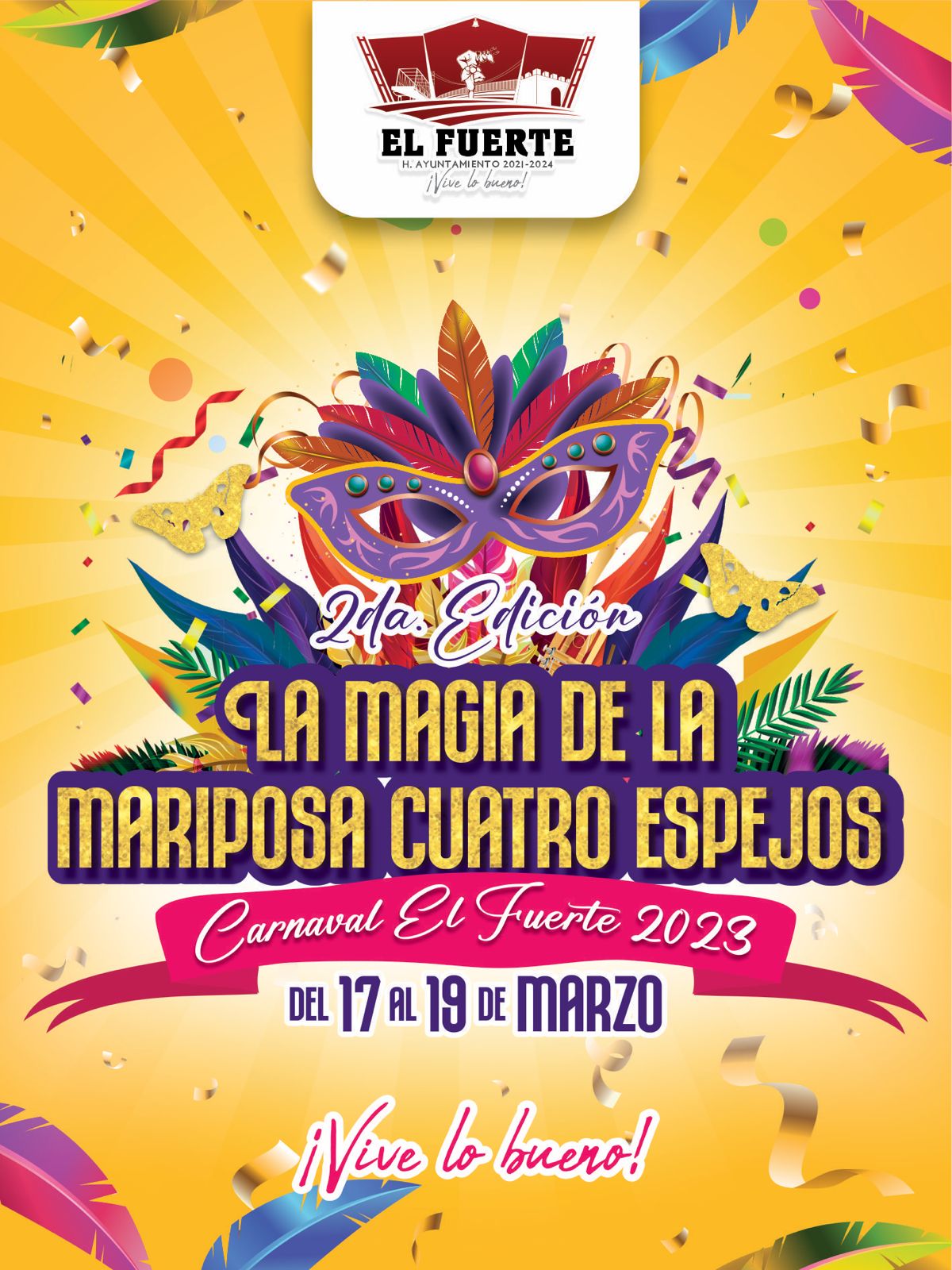 Anuncian Carnaval El Fuerte 2023, del 17 al 19 de marzo