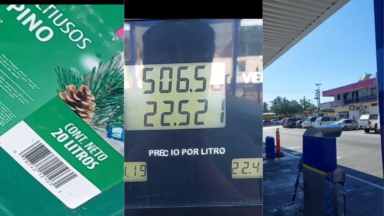 ¿Y la Profeco? Cliente llenó bidón de 20 lts y dispensador marcó 22 lts en gasolinera de Mazatlán