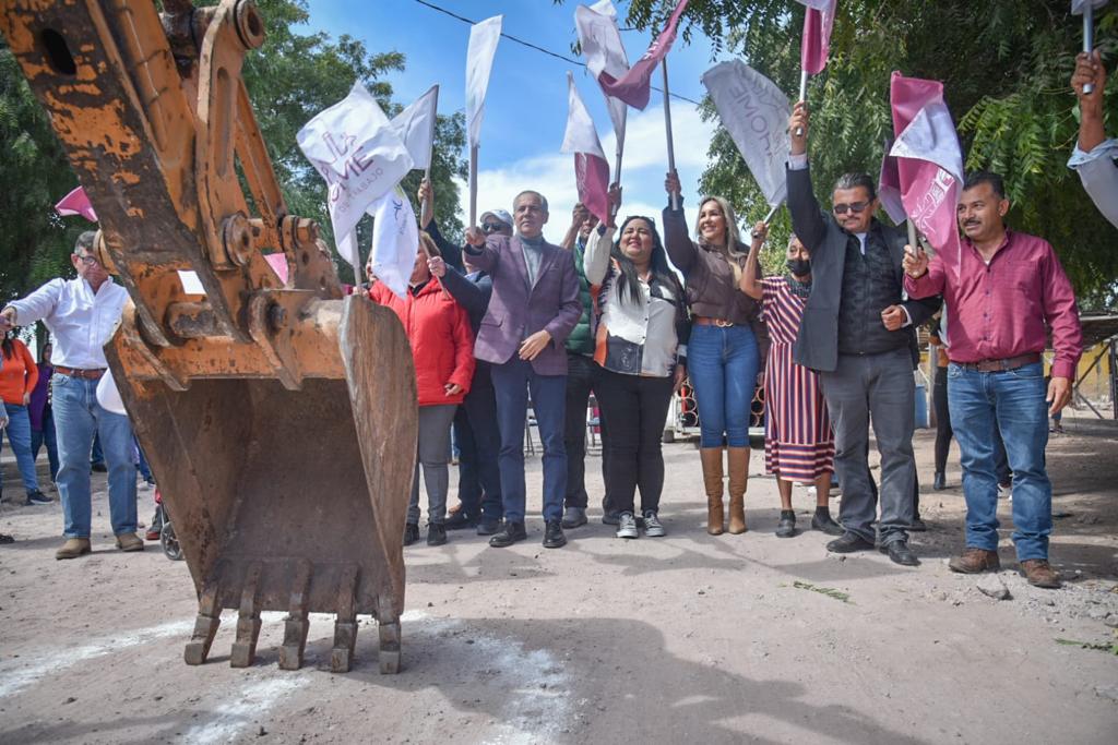 Da banderazo Vargas Landeros a obra de rehabilitación de 7km de drenaje en Poblado 6; se invierten 11 mdp