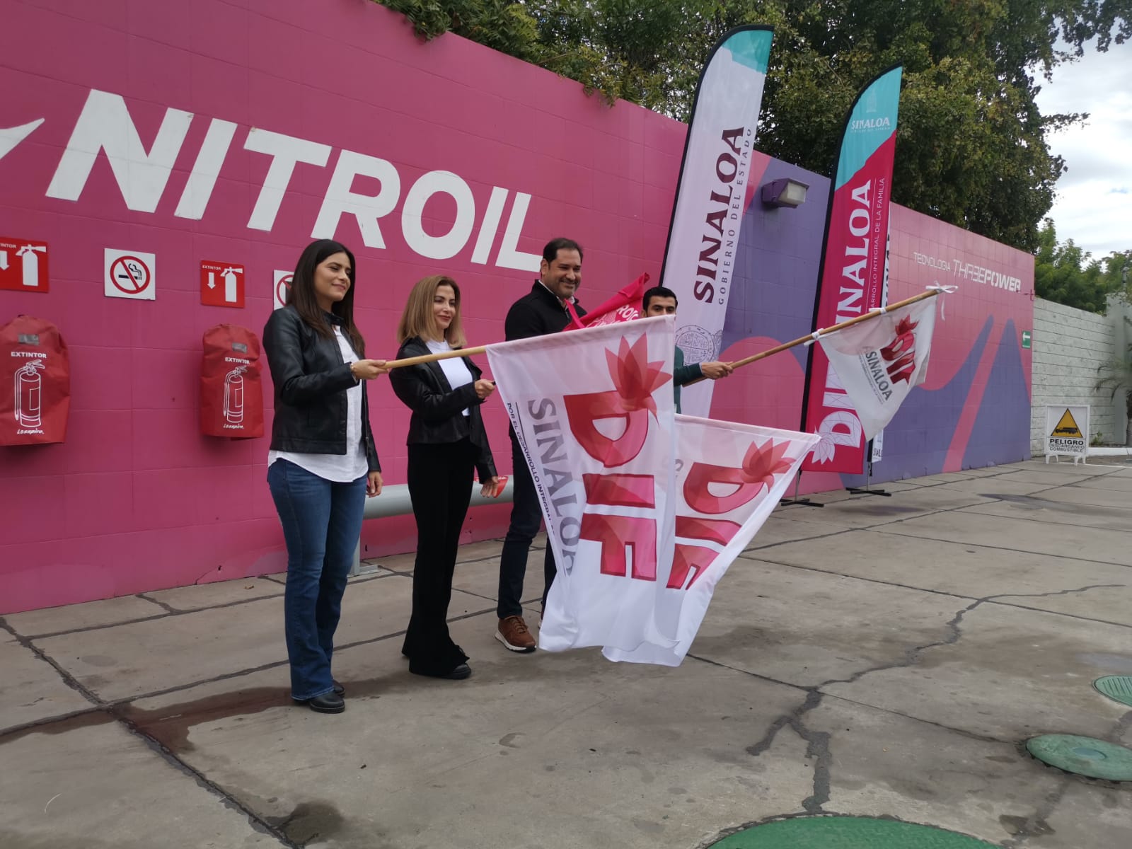 Dan banderazo a la campaña “NITROIL SÍ VALE” en Los Mochis
