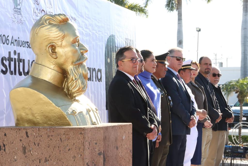 En Ahome, autoridades conmemoran el 106 Aniversario de la Promulgación de la Constitución de 1917