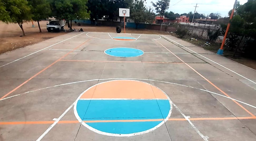 Imdem rehabilita cancha de basquetbol en El Roble