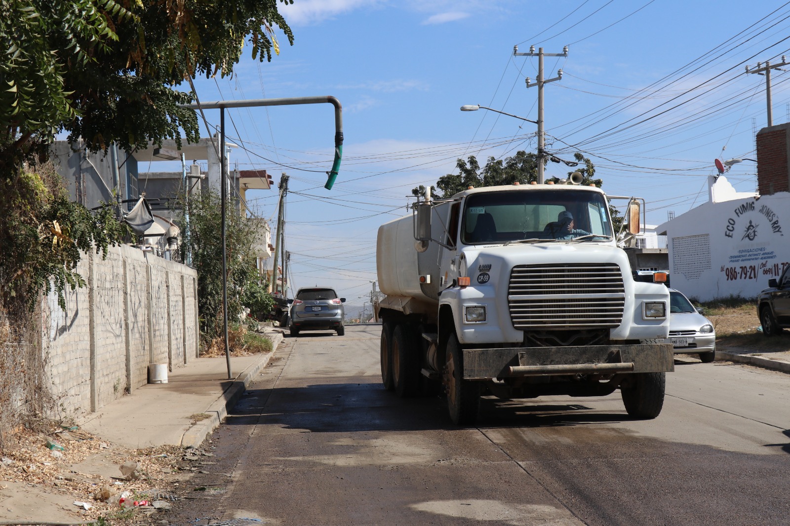 Reubicarán ‘garza’ de agua potable a petición de vecinos de Valles del Ejido, en Mazatlán