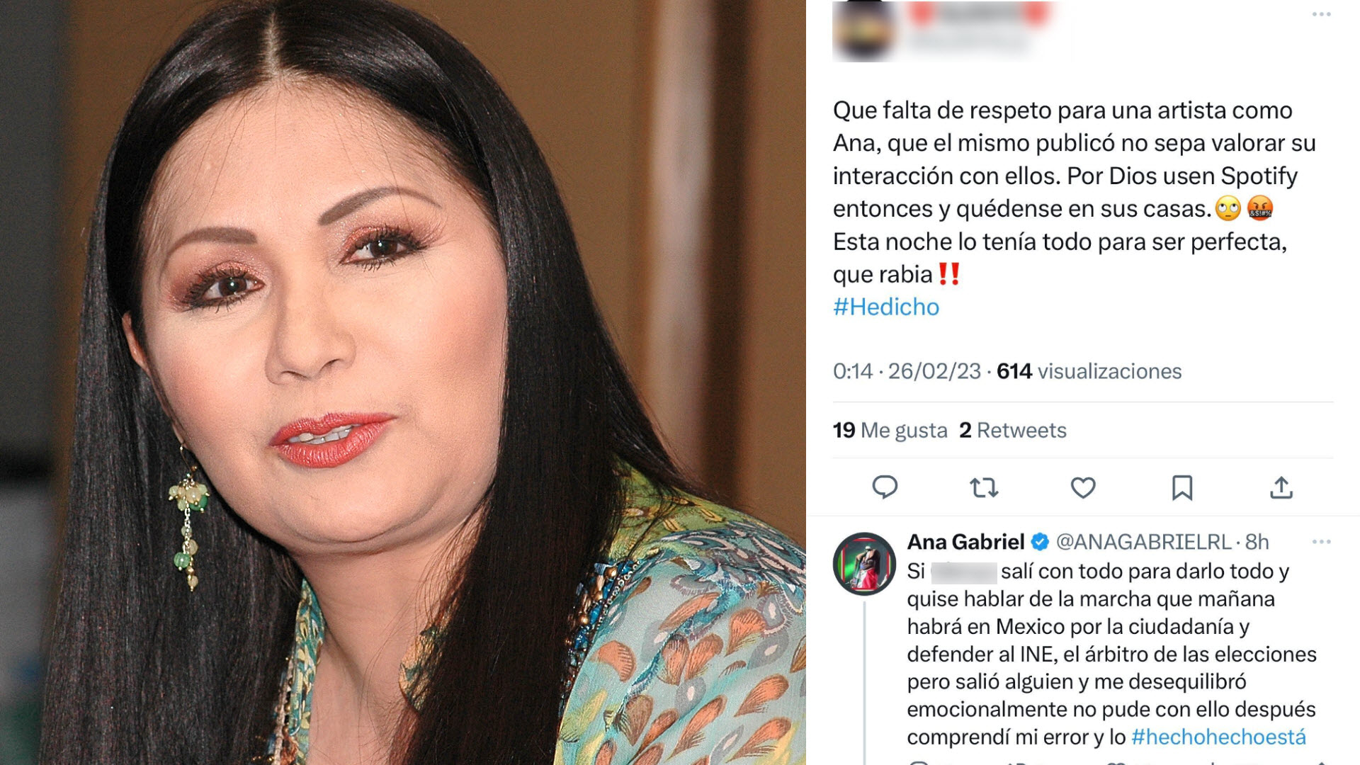“Faltas de respeto”: Así se expresa Ana Gabriel después de su concierto en Los Ángeles