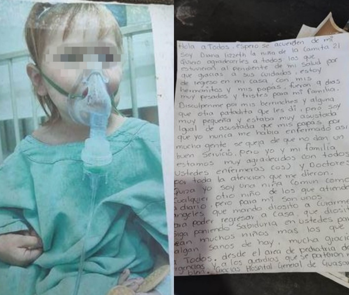 Por ser tan humanos y profesionales, paciente envía carta de agradecimiento a personal del Hospital General de Guasave