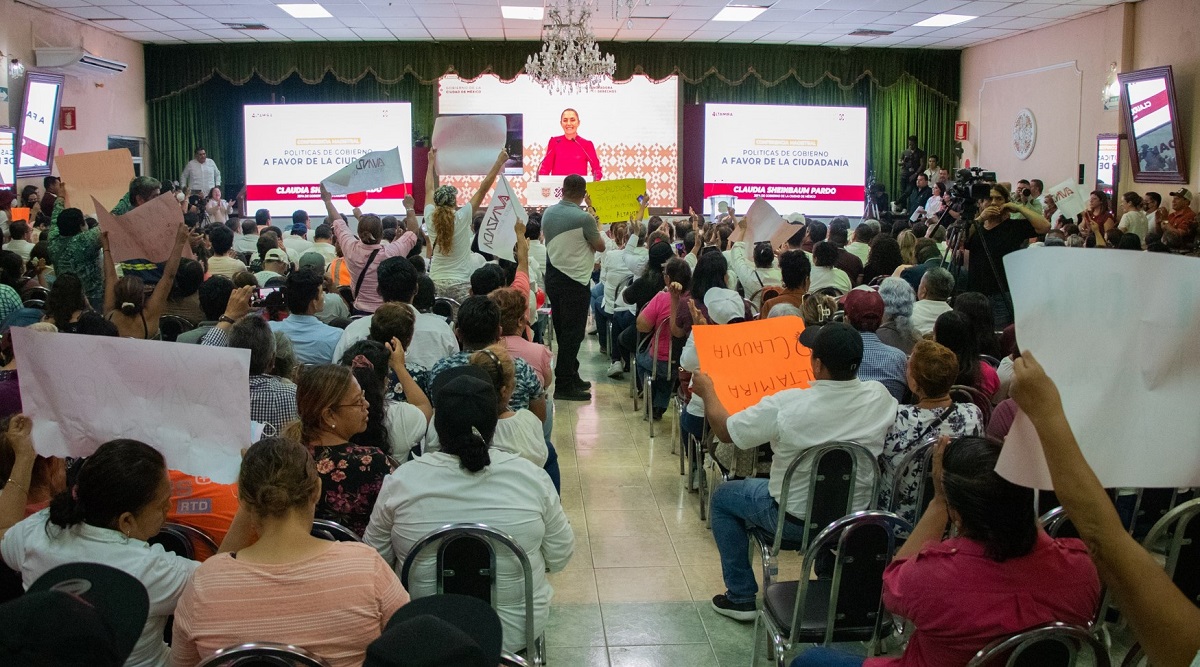 Claudia Sheinbaum ofrece videoconferencia sobre políticas de gobierno a más de 3 mil 500 tamaulipecos