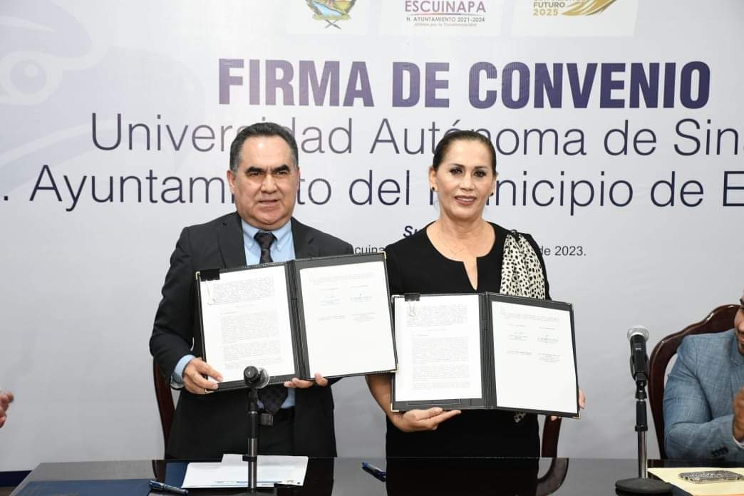 Convenian UAS y Ayuntamiento de Escuinapa para colaborar en materia educativa, deportiva y cultural