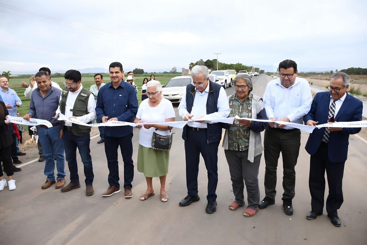 Gobernador Rubén Rocha Moya inaugura carretera Guamúchil-El Salitre; se invirtieron casi 22 mdp