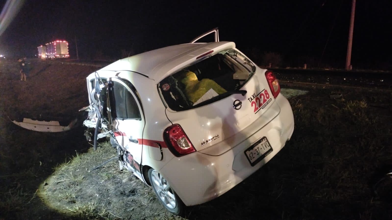 Accidente vial en la carretera México 15, en Ahome, deja como resultado una persona lesionada