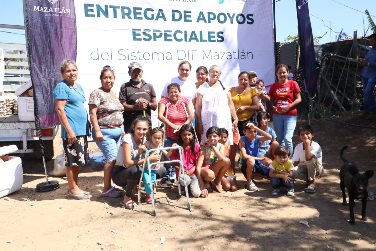 Ante el alza a la canasta básica fluyen apoyos del DIF Mazatlán para familias vulnerables, comienzan por Los Acantos