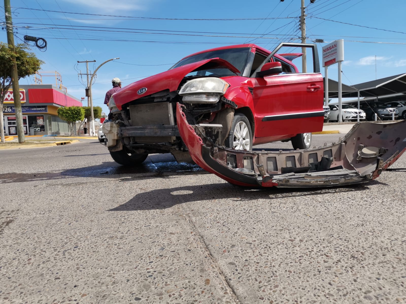 Cinco menores resultan lesionados en un accidente en el sector centro de Los Mochis