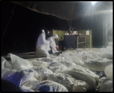 Ejército Nacional decomisa 280 kilogramos de fentanilo en El Desengaño, Ahome