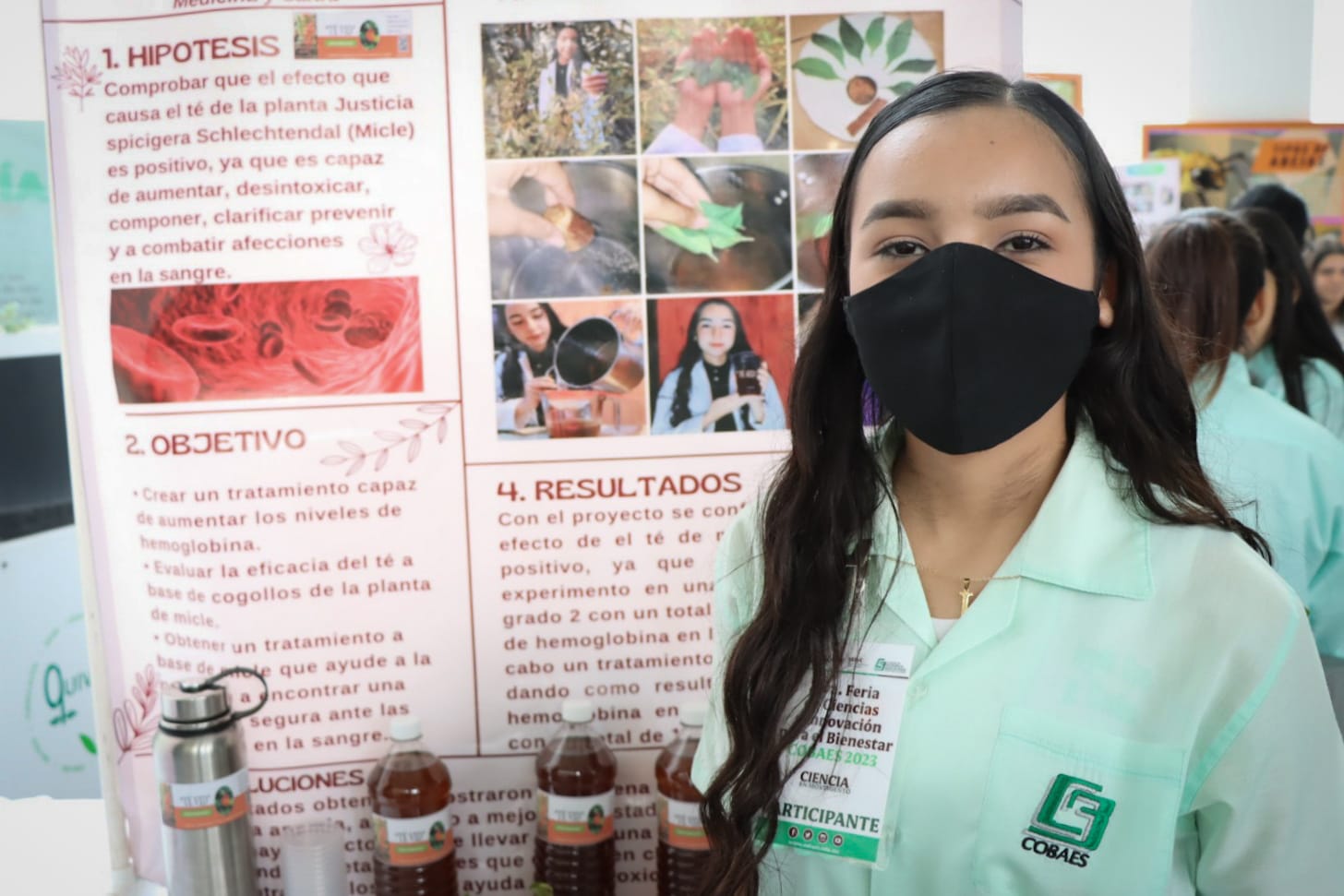 Exponen talento estudiantil en la Feria de Ciencias e Innovación para el Bienestar Cobaes 2023