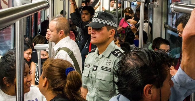 Poco a poco se irá retirando los agentes de la Guardia Nacional en el Metro de la CDMX, informa Sheinbaum