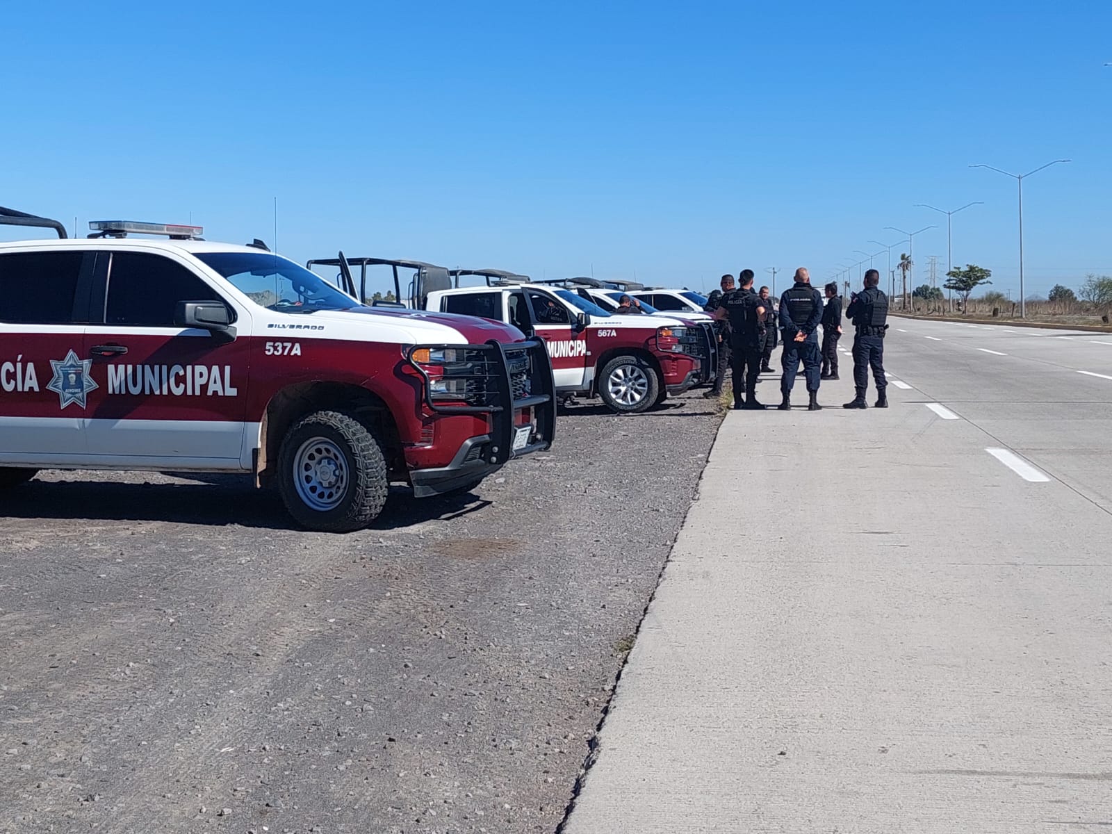 Desisten precaristas de manifestarse sobre la carretera Los Mochis-Topolobampo