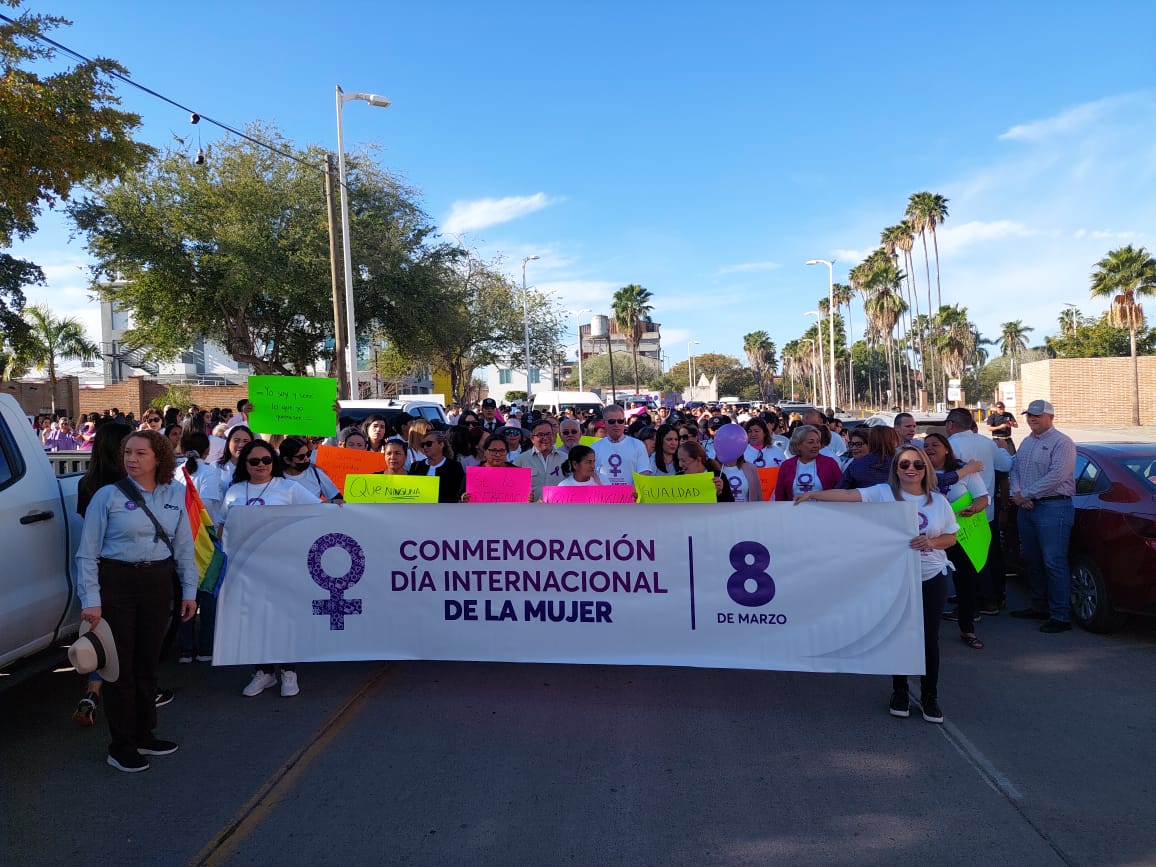 Realiza Secretaría de las Mujeres de Ahome marcha conmemorativa por el Día Internacional de la Mujer
