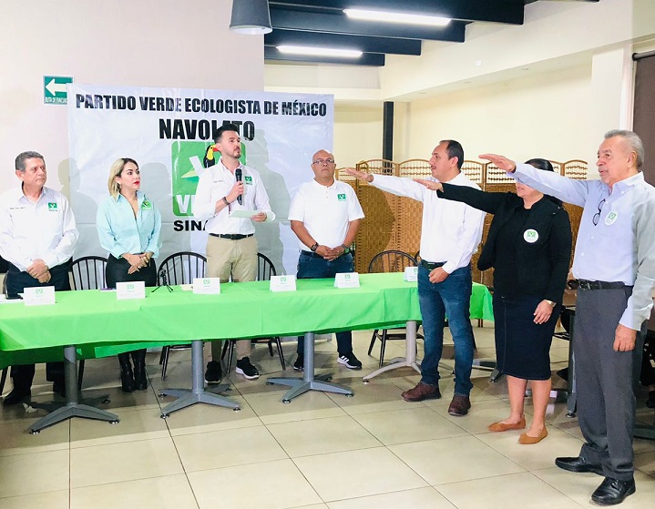 Rinde protesta el nuevo Comité Directivo Municipal del Partido Verde en Navolato