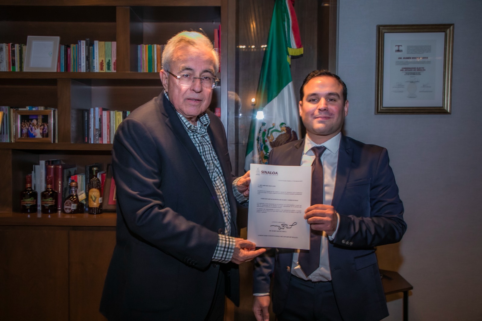 Rocha toma protesta a Abelardo Beltrán como subsecretario de Responsabilidad y Normativa