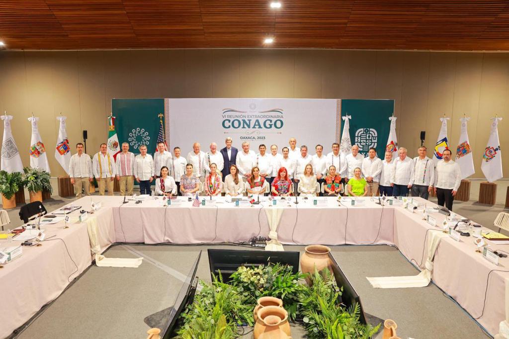 Rubén Rocha asiste a reuniones de la CONAGO y del Consejo Nacional de Seguridad Pública, en Oaxaca