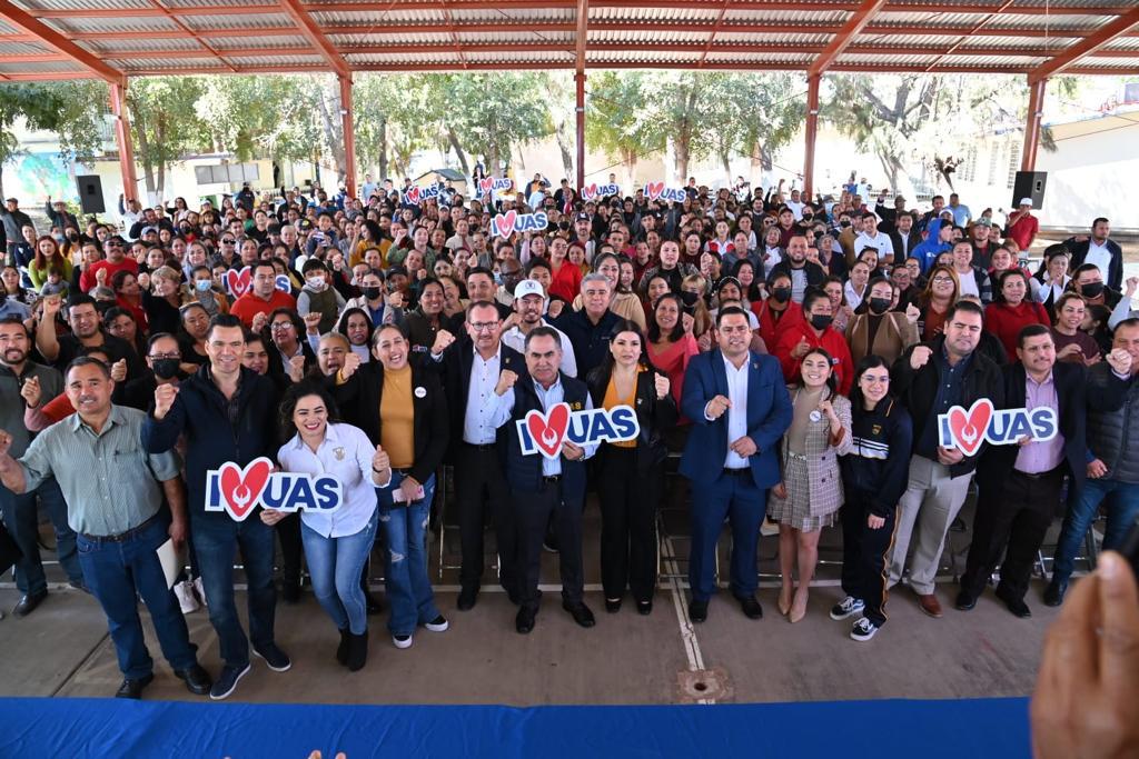 Continúa gira de trabajo del rector de la UAS, llama a la comunidad universitaria a cerrar filas en apoyo a la Universidad