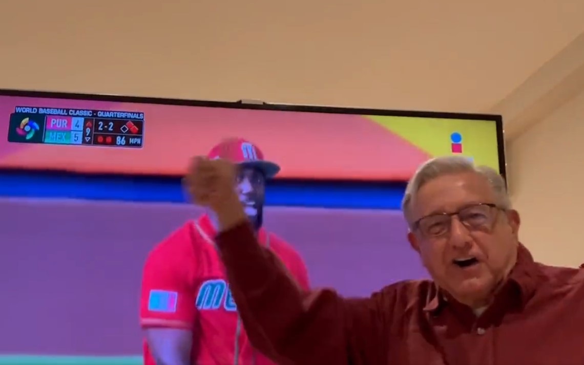 ¡Viva México! Grita AMLO emocionado ante triunfo de Selección de Beisbol en el Clásico Mundial