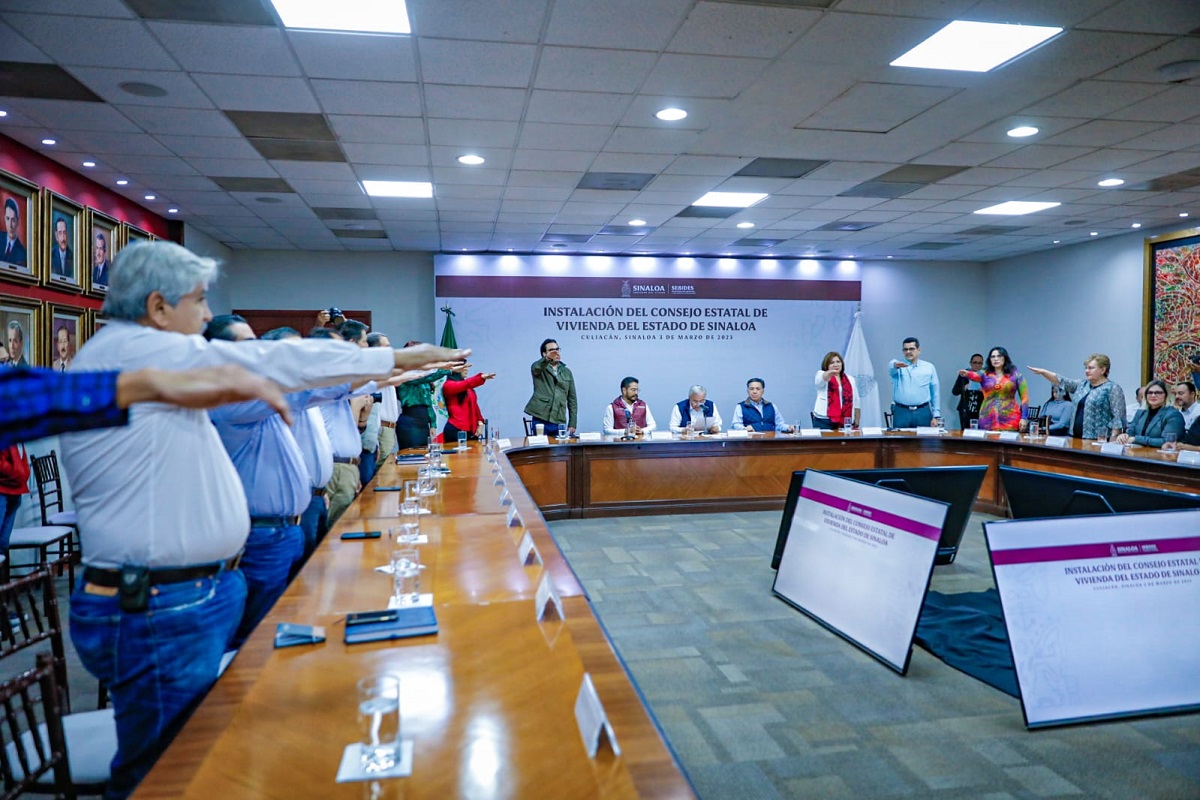 Instalan el Consejo Estatal de Vivienda de Sinaloa; existe rezago de más de 63 mil viviendas