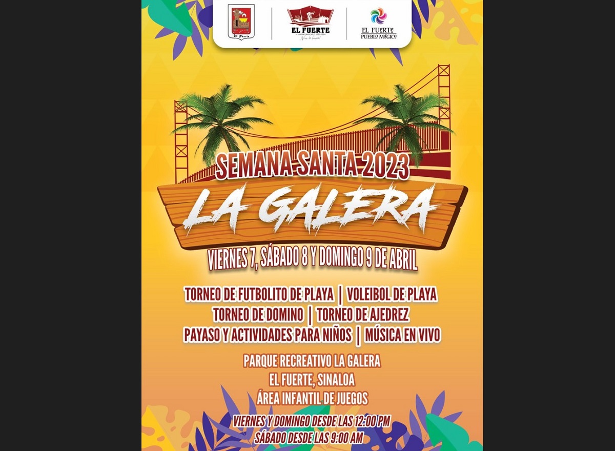 Habrá todo tipo de diversión esta Semana Santa en El Fuerte, anuncian cartelera de actividades