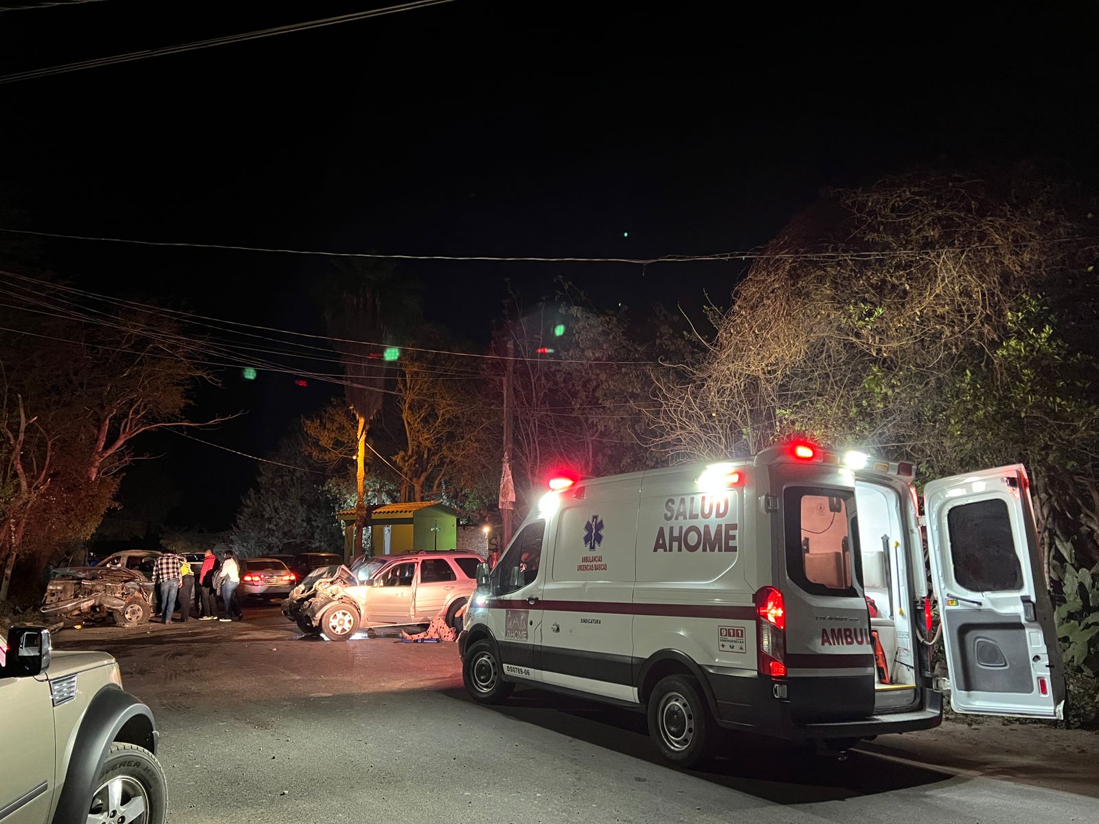 Accidente vial en San José de Ahome deja 5 lesionados entre ellos 2 menores