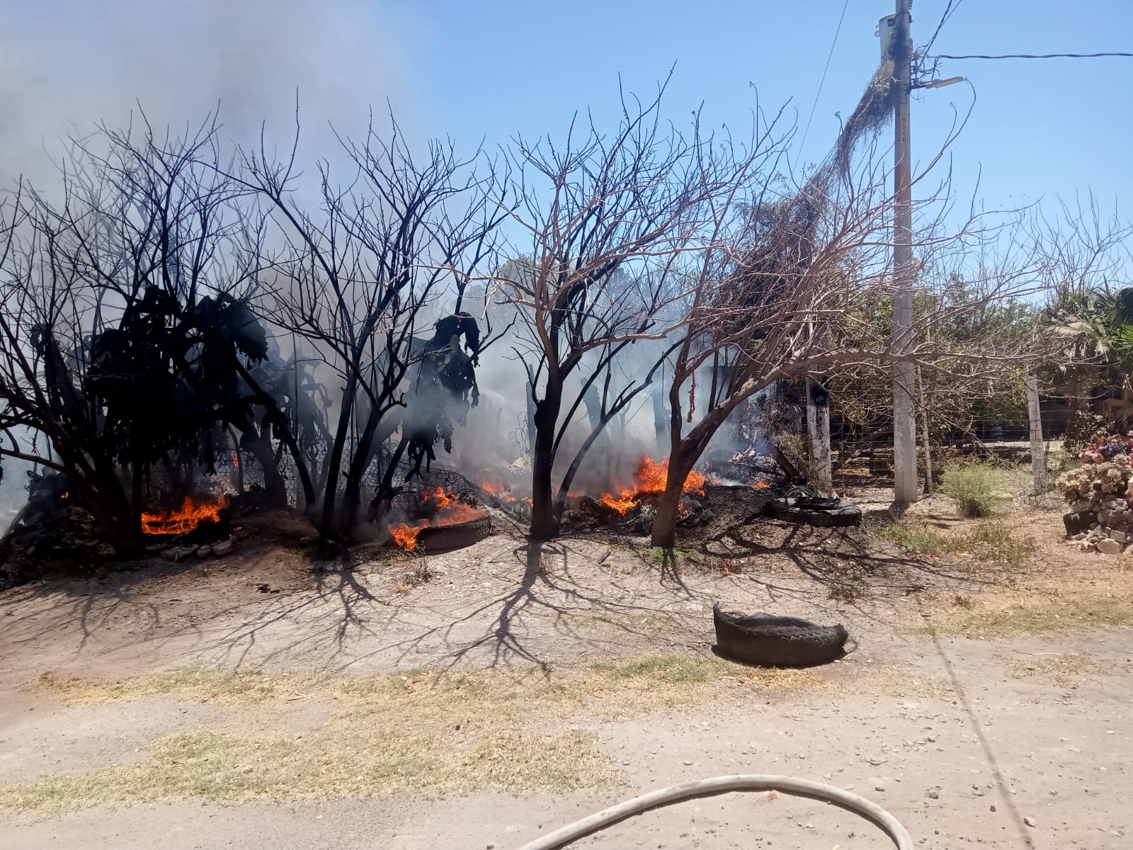 Adulto mayor pierde la vida luego incendiarse su vivienda en Jahuara, El Fuerte