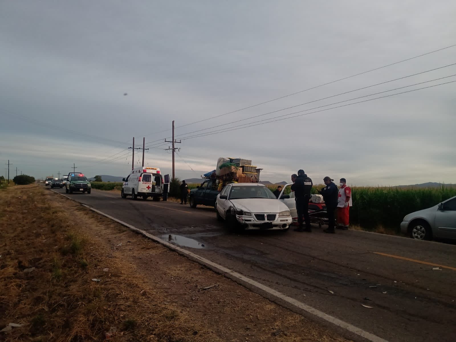 Choque entre dos vehículos deja dos personas lesionadas en Palmitas, Angostura
