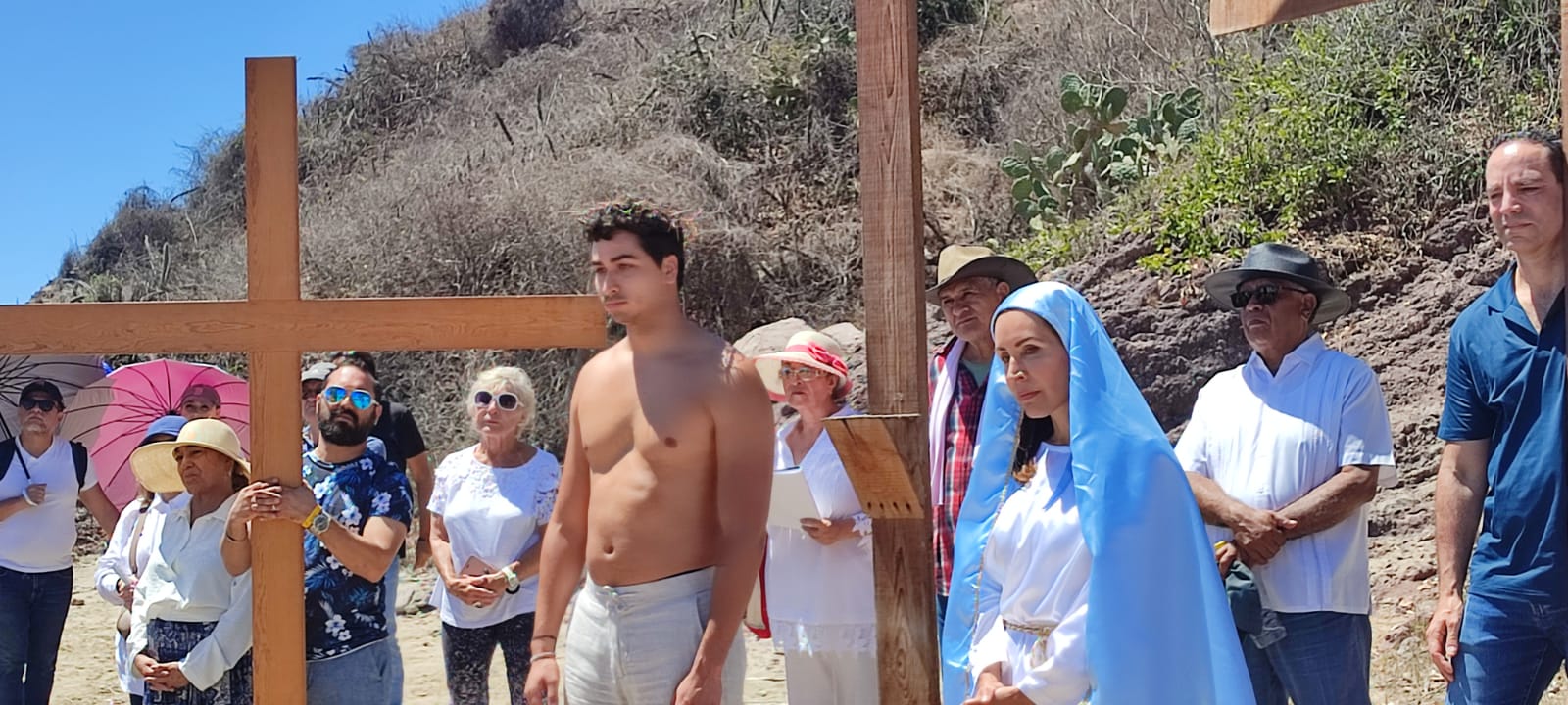 ‘Cualquier cansancio vale la pena’, a sus 27 años Alejandro ha sido ‘Jesús’ tres veces en el Viacrucis realizado en Mazatlán