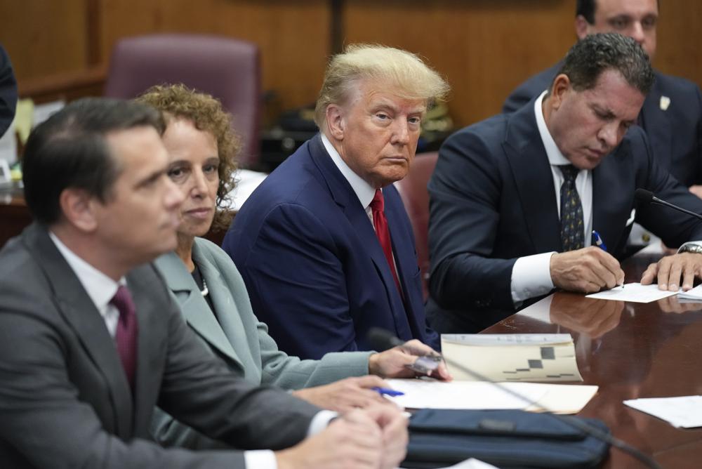 Donald Trump se declara inocente de los 34 cargos imputados en su contra, en Corte de Manhattan